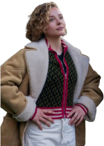 Oh What Fun Chloe Grace Moretz Shearling Coat - Image 3
